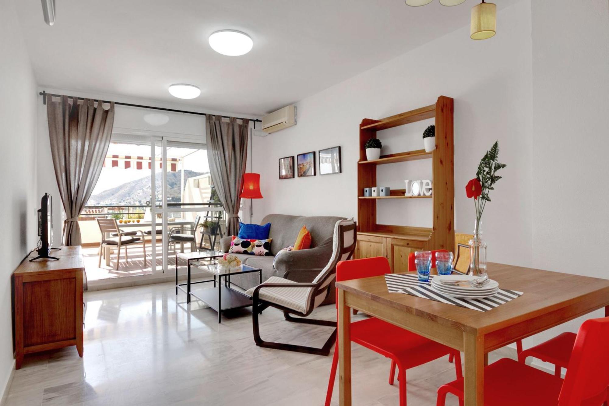 מאלגה Del Parque Flats - Golf & Beach Terrace מראה חיצוני תמונה